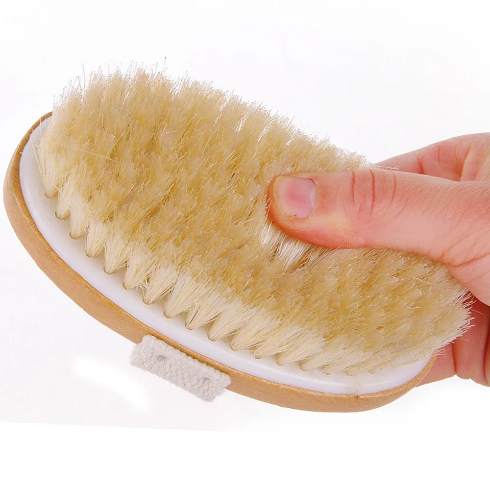 

Bath Brush Exfoliating Body Massager With Long Wooden Handle3.69 New 1pc Qualified Shower Brush Boar Bristles Soft