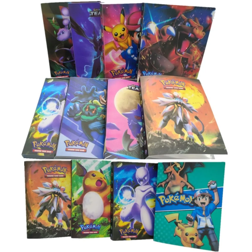 &Aacute;lbum de cartas de Pokemon, caja de tarjetas de juego, carpeta de Pokemon, soporte de tarjetas, Francaise Gx, 240 Uds.-0