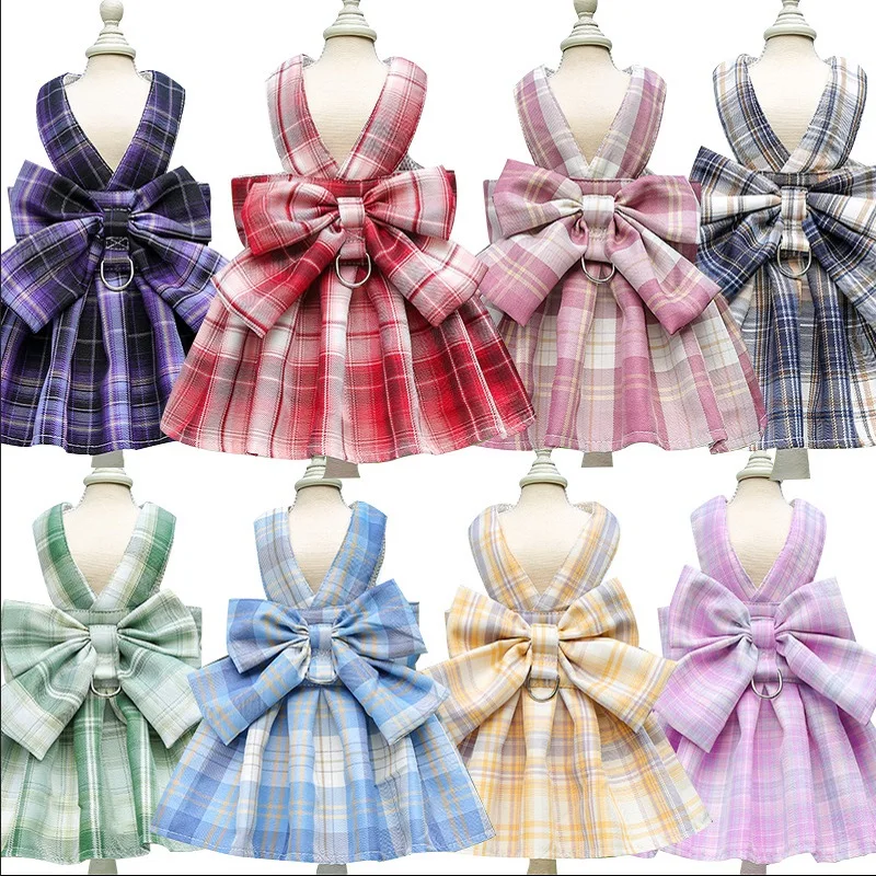 

Bowknot Dog Collar Skirt, Dog Sling Set Pet Clothes Dog Costume Pet Clothes, Dog Clothes Vest Cute Princess Tutu