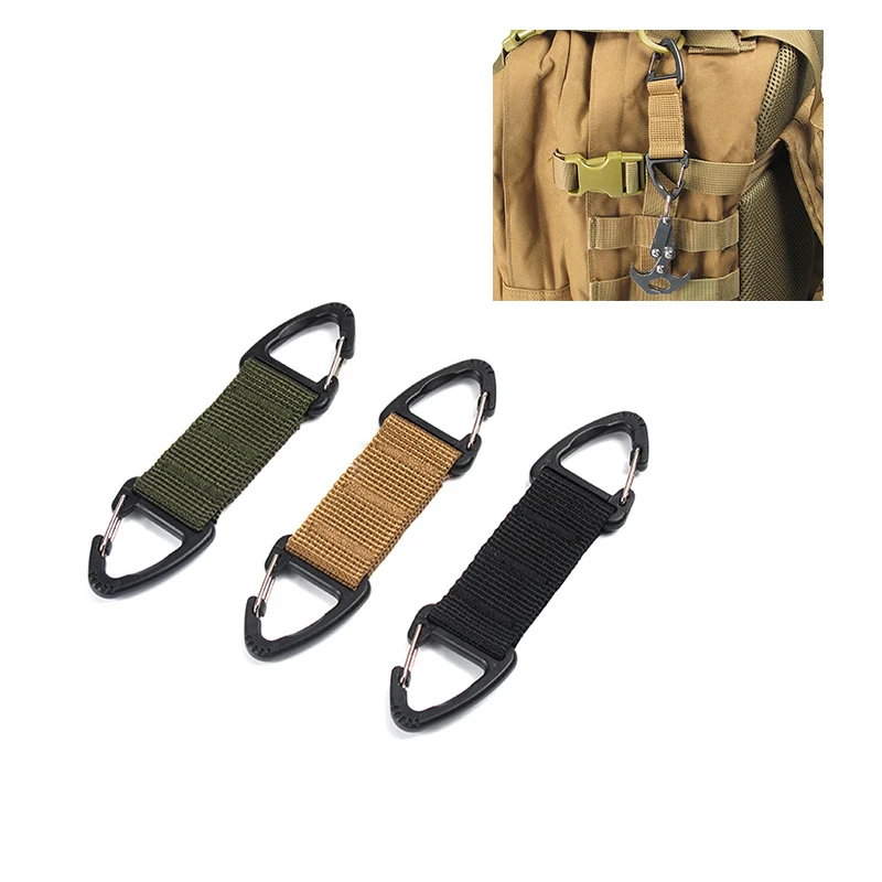 

Наружный карабин, прочный нейлоновый тактический рюкзак, крючок для ключей, ленточная Пряжка, подвесная система ремень подвесная пряжка