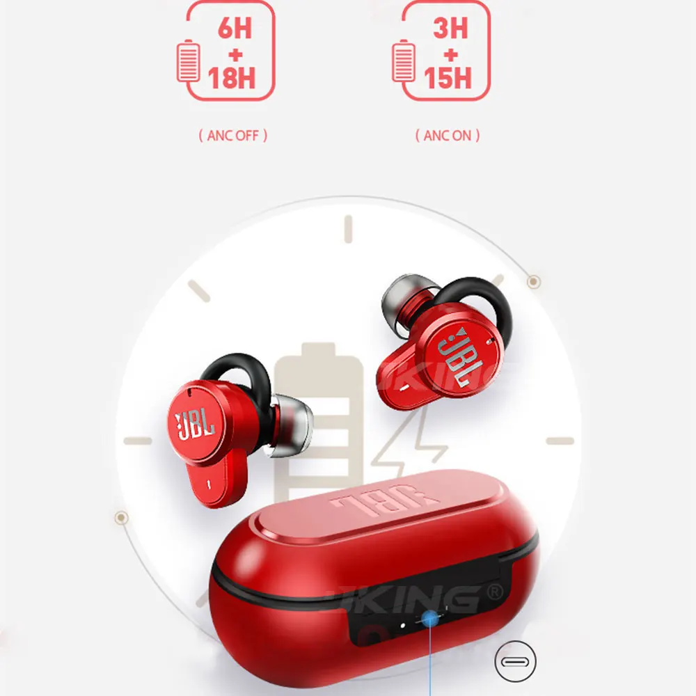 JBL T280TWS Pro шумоподавляющие наушники TWS Bluetooth 5 0 спортивные чистый бас IPX5