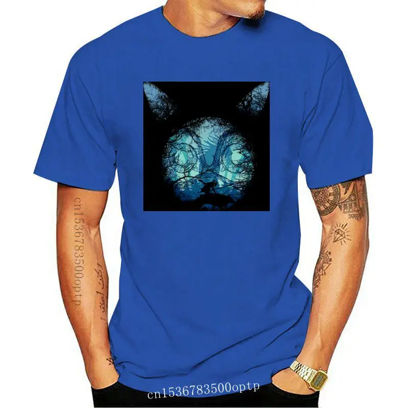 

Мужская футболка с принтом, хлопковая Футболка Mononoke с круглым вырезом и коротким рукавом, женская футболка