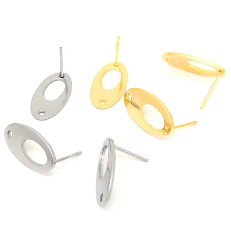 20 шт. коннекторы для сережек из нержавеющей стали|Ювелирная фурнитура и