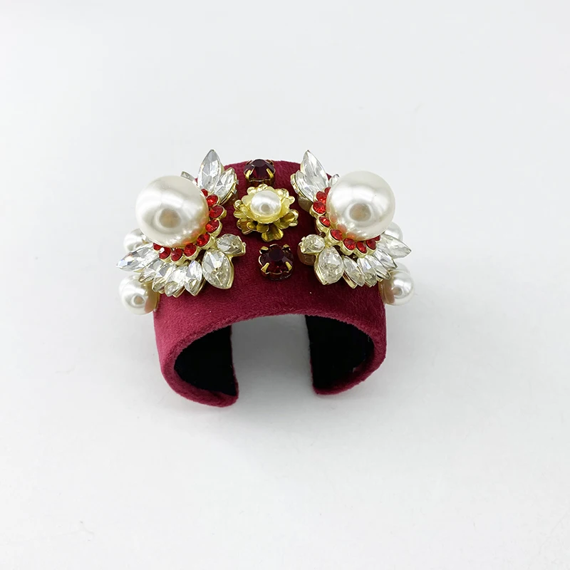 Барокко Стразы с украшением в виде кристаллов мужской браслет оптовая продажа по