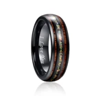 Мужское женское кольцо 6 мм вольфрамовое Карбидное кольцо с опалом Hawaii Koa Wood Komaru ширина цветное Радужное вольфрамовое стальное кольцо AAA Качество