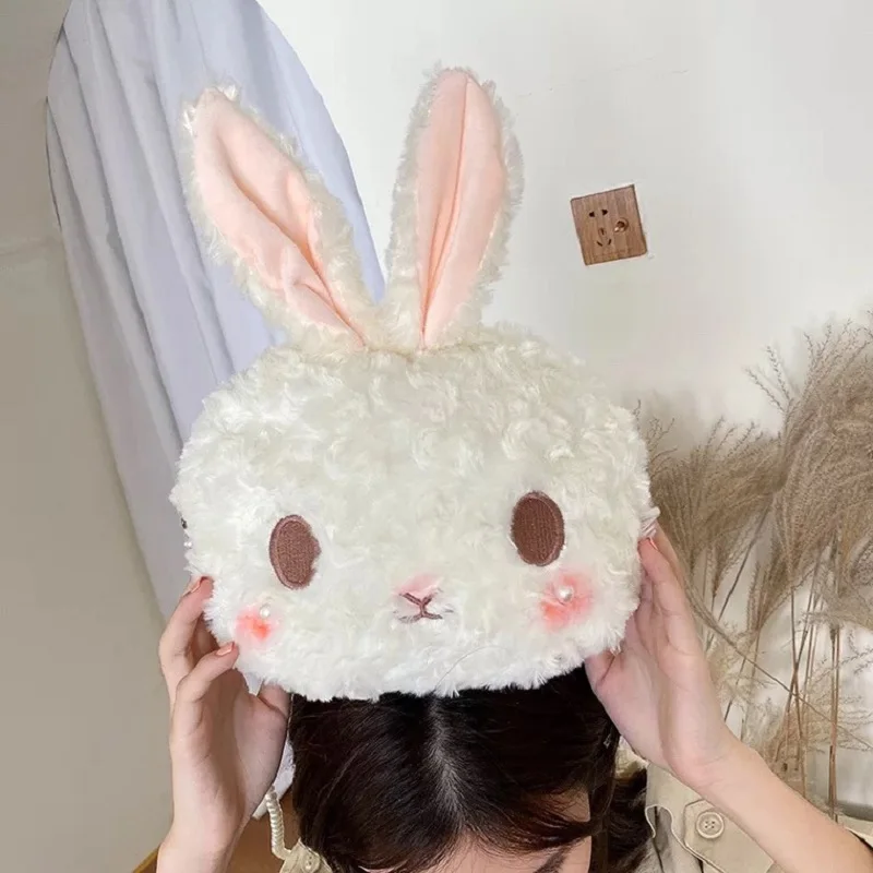 Симпатичная плюшевая сумка-мессенджер с кроликом кошелек плюшевый Карманный