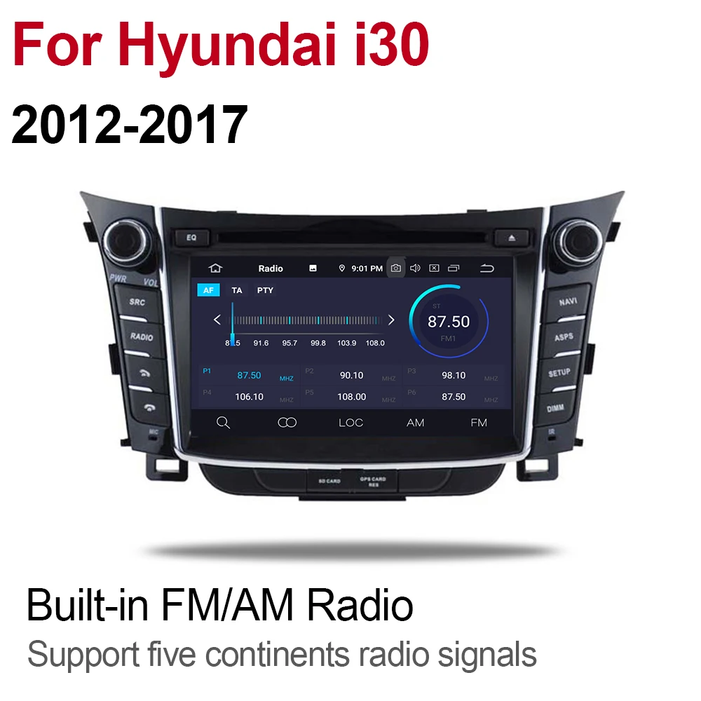 ZaiXi 4 ГБ android 9 0 автомобильный dvd плеер для Hyundai i30 2012 ~ 2017 Мультимедиа GPS навигация