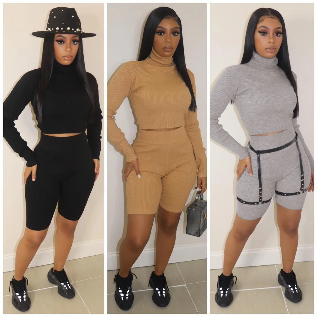 

Casaul Women Biker Two Piece Set