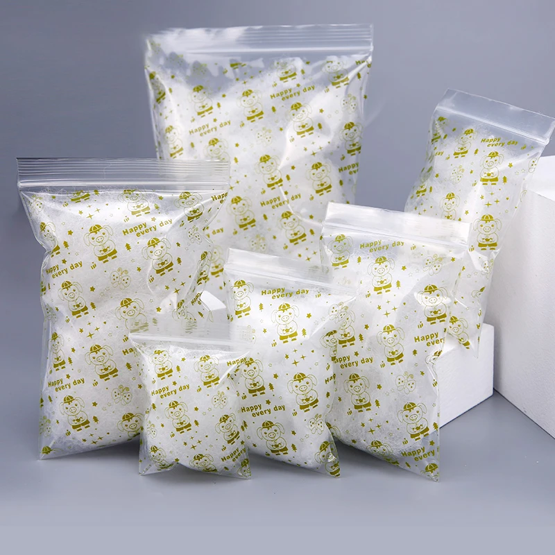 0 12 мм мультфильмы небольшой замок типа молния полиэтиленовые пакеты оранжевого