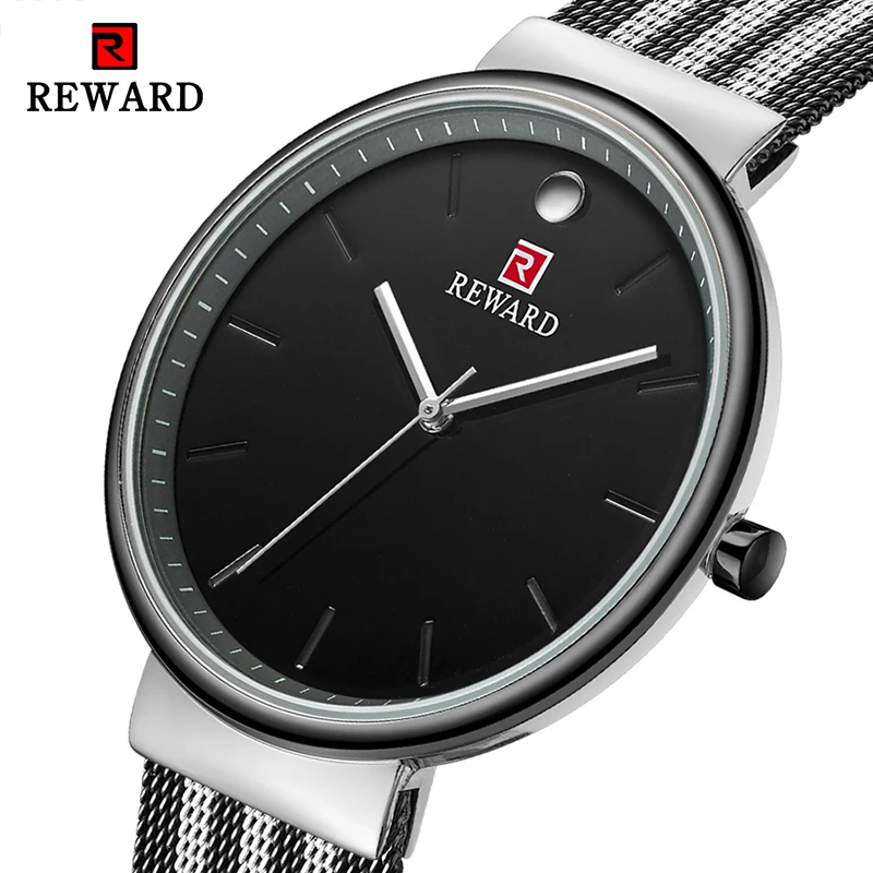 Часы наградные Мужские кварцевые модные водонепроницаемые тонкие наручные часы