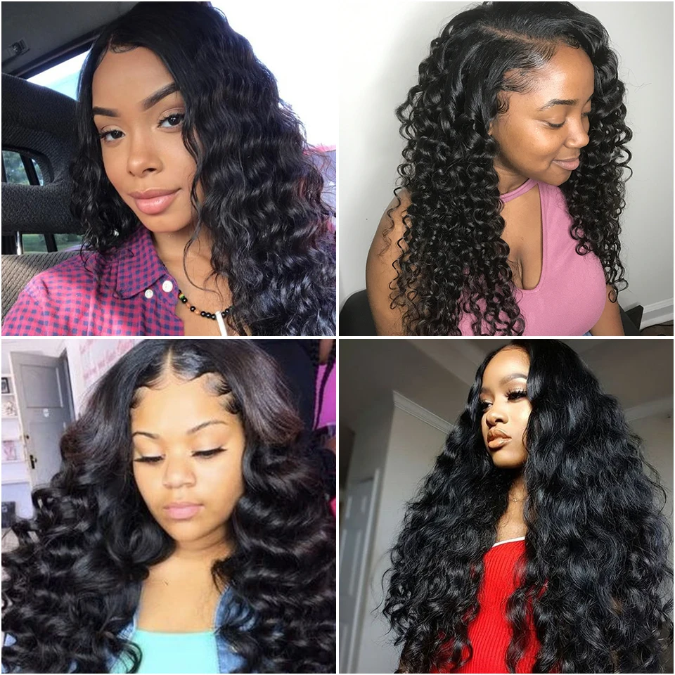 13х6 кружевные передние человеческие волосы бразильские натуральные волнистые Remy