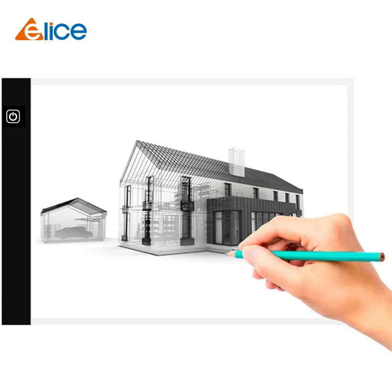 Ультратонкий Светодиодный графический планшет A4 Elice для рисования USB