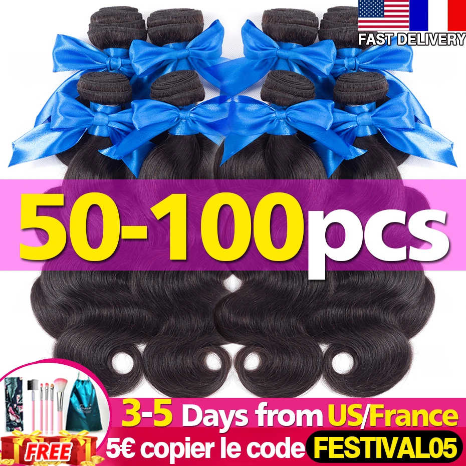 Прямые человеческие волосы для плетения 50-100 Пряди Ков оптовая продажа Remy 9A класс