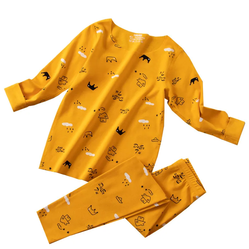 

Wholesale Price Children Homewear Kids Sleepwear Baby Spring Cotton Sets Pajamas for Kids Long Sleeve 2 Pieces Nightwear