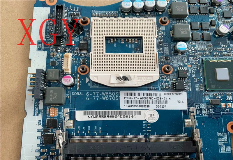 Оригинальная материнская плата для ноутбука CLEV0 W650SR W670SR K610C K590C K710C 6-71-W6500-D03 GPU GT750M