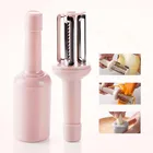 1 шт. очиститель фруктов Терка для овощей Кухонные принадлежности форма пивной бутылки 3 цвета портативный ABS спиральный слайсер многоцелевой