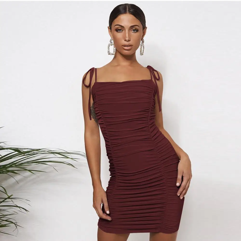 

Summer 2020 Sexy Backless Dress Off-Shoulder Women Ultra Short Dresses Fashion Bodycon Package Hip Ladies Elegant Dress Vestidos