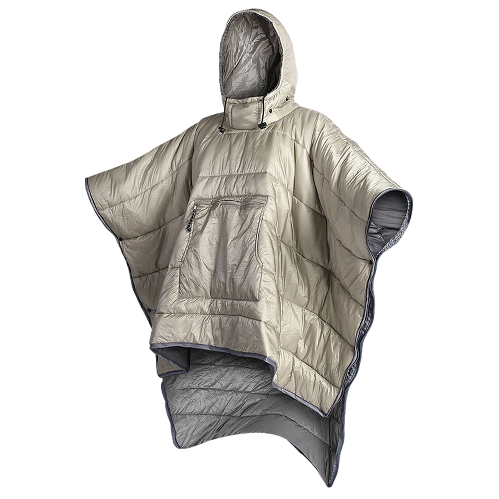 

Outdoor Wearable Cloak Sleeping Bag Winter Plus Quilt Lazy Sleeping Bag Camping Hiking Water-Resistant Coat Cloak with Hood