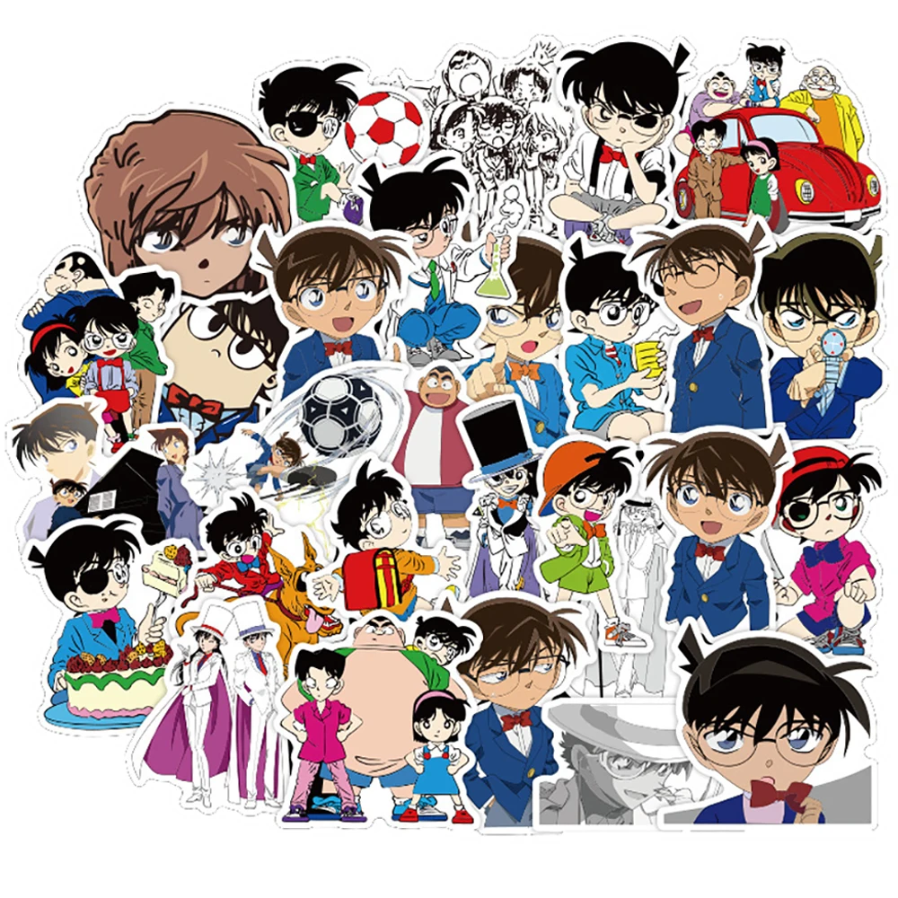 

10/30/50PCS Detective Conan Anime Graffiti Stickers DIY Car Motorcycle Luggage Skateboard Waterproof Classic Toy Sticker Decal