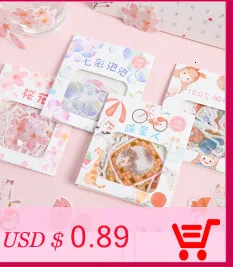 Милые животные прозрачные наклейки s Kawaii DIY украшения ручной дневник для счетов стикеры Скрапбукинг школьные канцелярские принадлежности 06484
