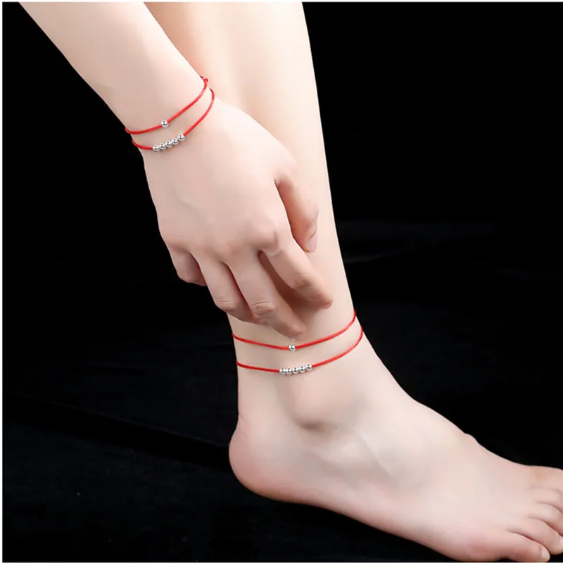 Браслет женский из серебра 925 пробы с бусинами | Украшения и аксессуары