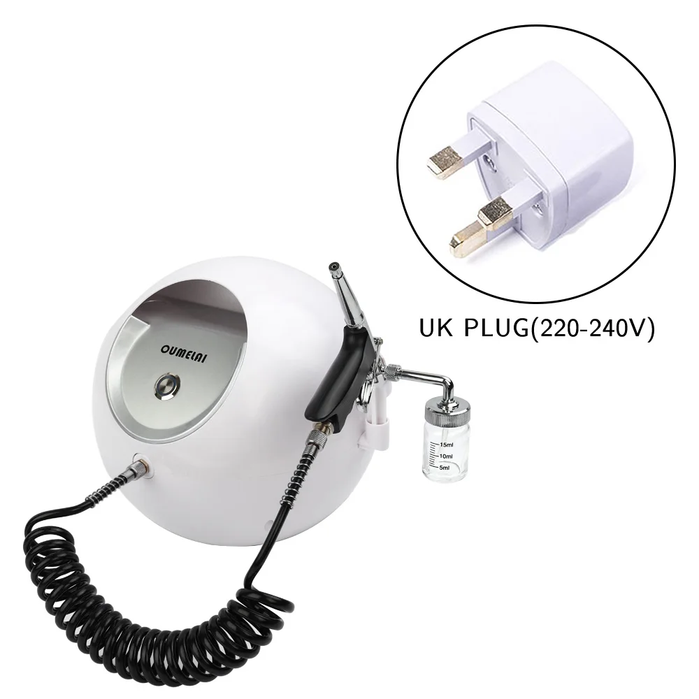 UK Plug Вода кислородная струя пилинг уход за кожей лица Омоложение кожи увлажняющая, против морщин удаляет воду кислород красота лица кислород Spraye - Цвет: UK Plug