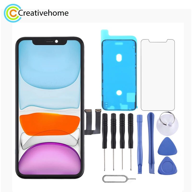 Оригинальный ЖК экран и дигитайзер в сборе для iPhone 11|Экраны мобильных телефонов| |