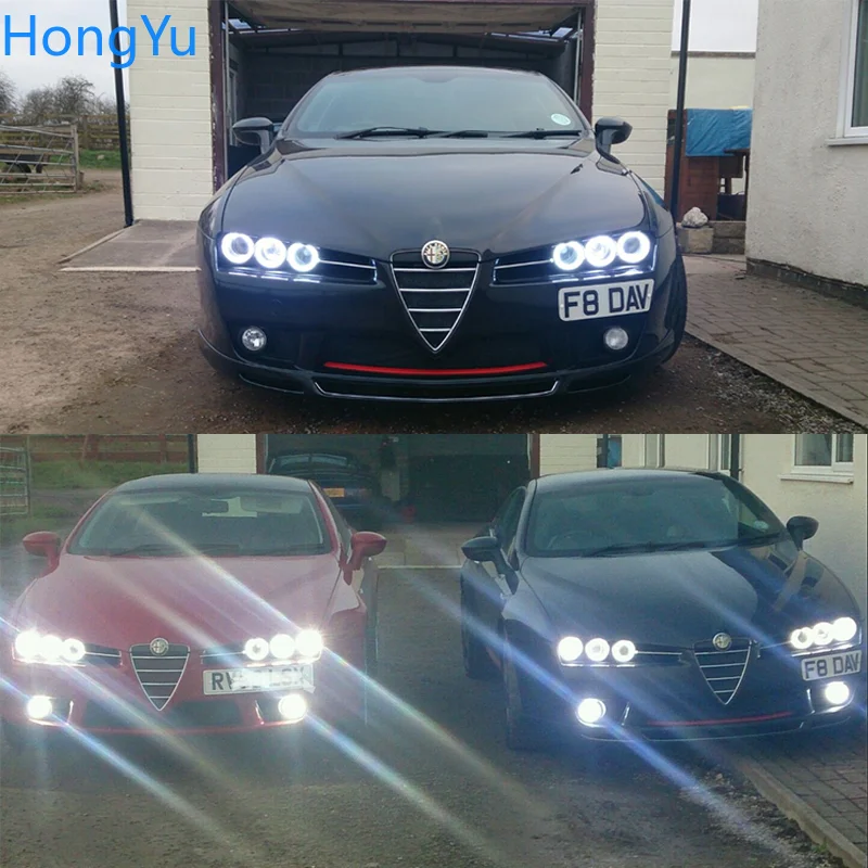 Супер яркие дневные ходовые огни белого цвета 3528 SMD DRL для Alfa Romeo 159 2005-2011 Стайлинг