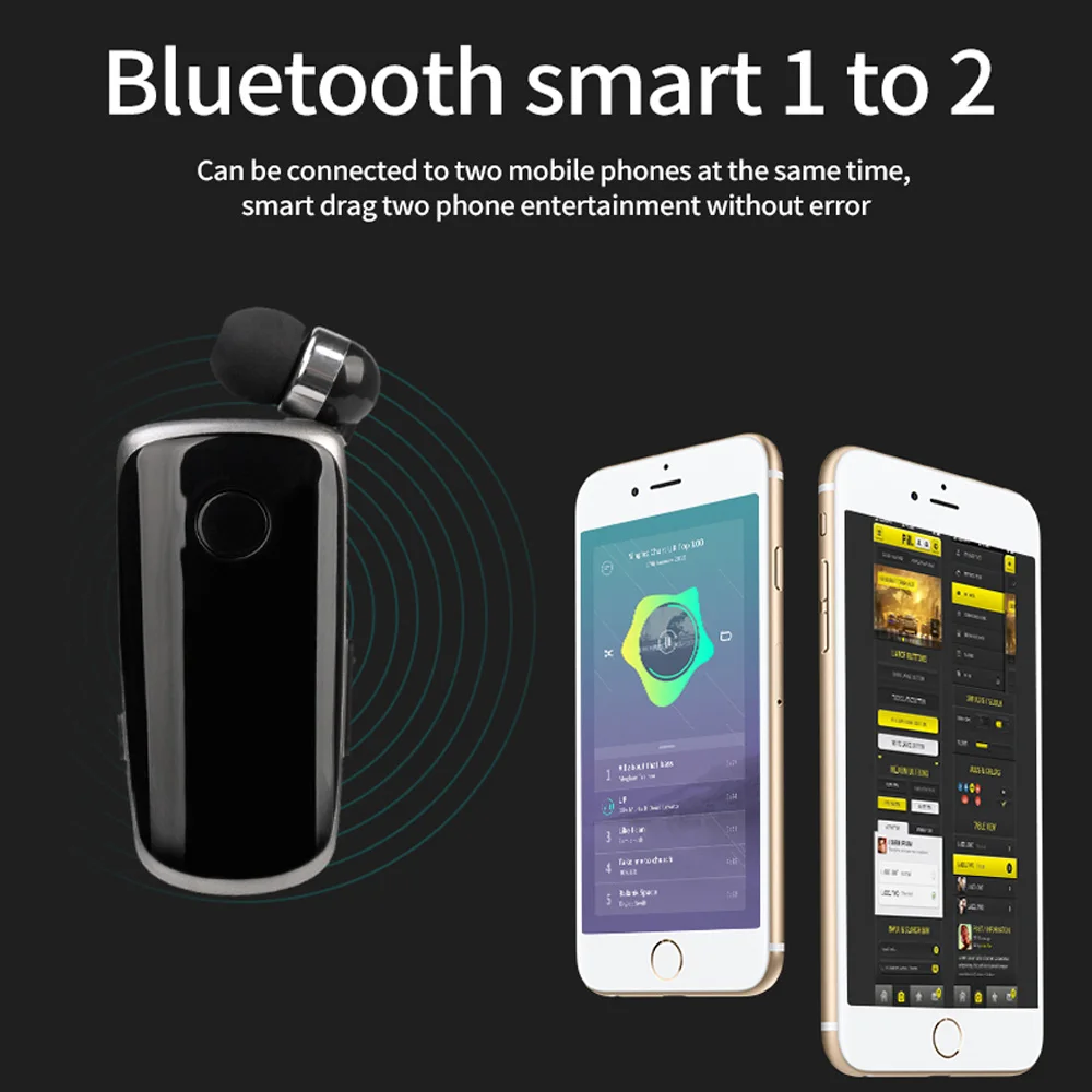 Миниатюрные портативные наушники K39 Беспроводная Bluetooth гарнитура чип CSR