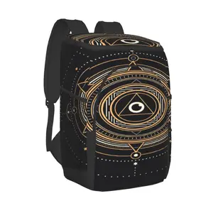 thermal backpack gold sacred symbols geometric waterproof cooler bag large insulated bag picnic cooler backpack refrigerator bag free global shipping