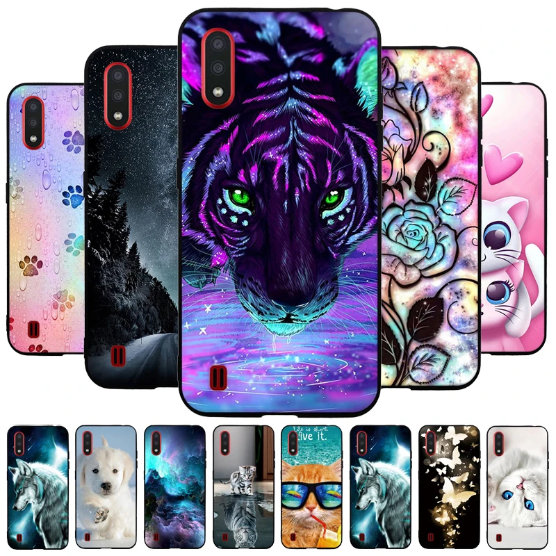 Чехол для Samsung Galaxy A01 чехол 5 7 дюйма Мягкая силиконовая задняя крышка A10E A20E A21 A21S