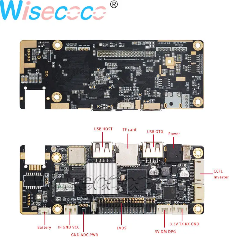Wisecoco Новый 8 "бар дисплей ЖК экран Ultrawide ips MIPI панель LVDS USB хост OTG плата