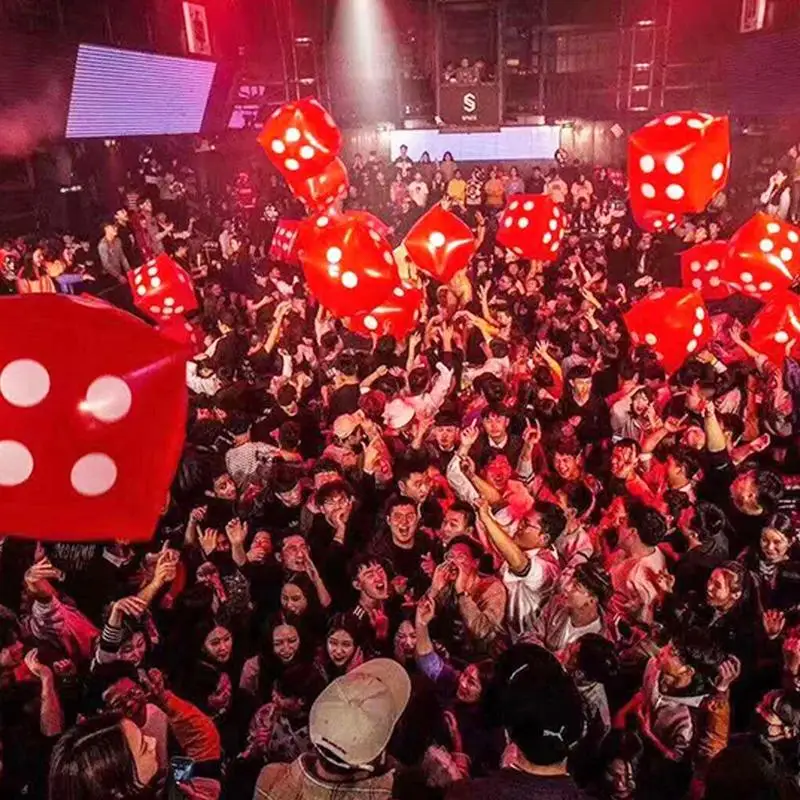 1 шт. надувной разноцветный куб для выдувания большие кубики игрушка сцены