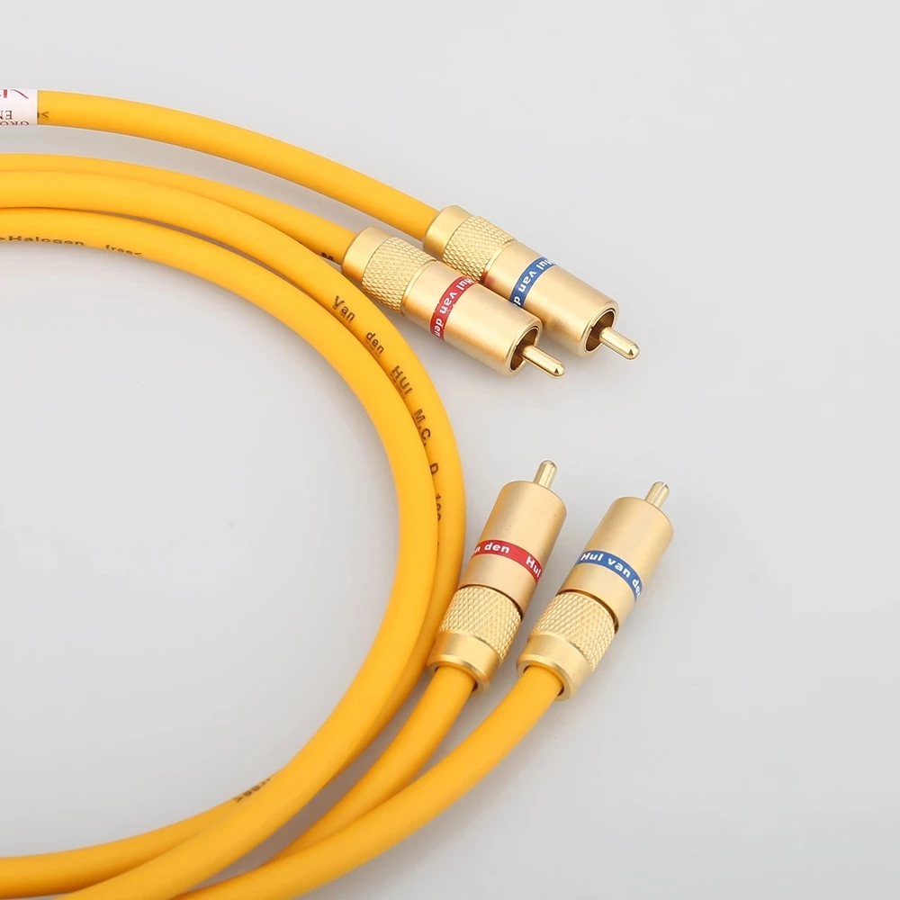 Пара гибридный (галогенный F) аудиокабель Van Den Hul D-102 III RCA Hi-end 2RCA штырь-штырь |