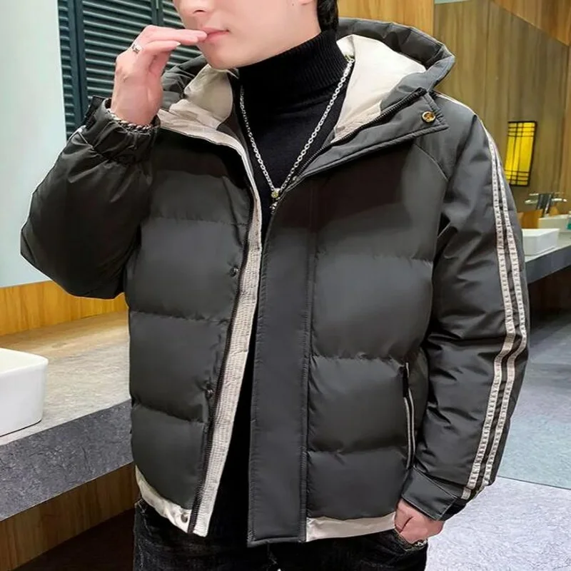 Men Warm Thick Windproof Jacket Men Multi-Pocket Hooded Coat Men's Fashion Waterproof Outwear Brand Winter Parkas M-4XL