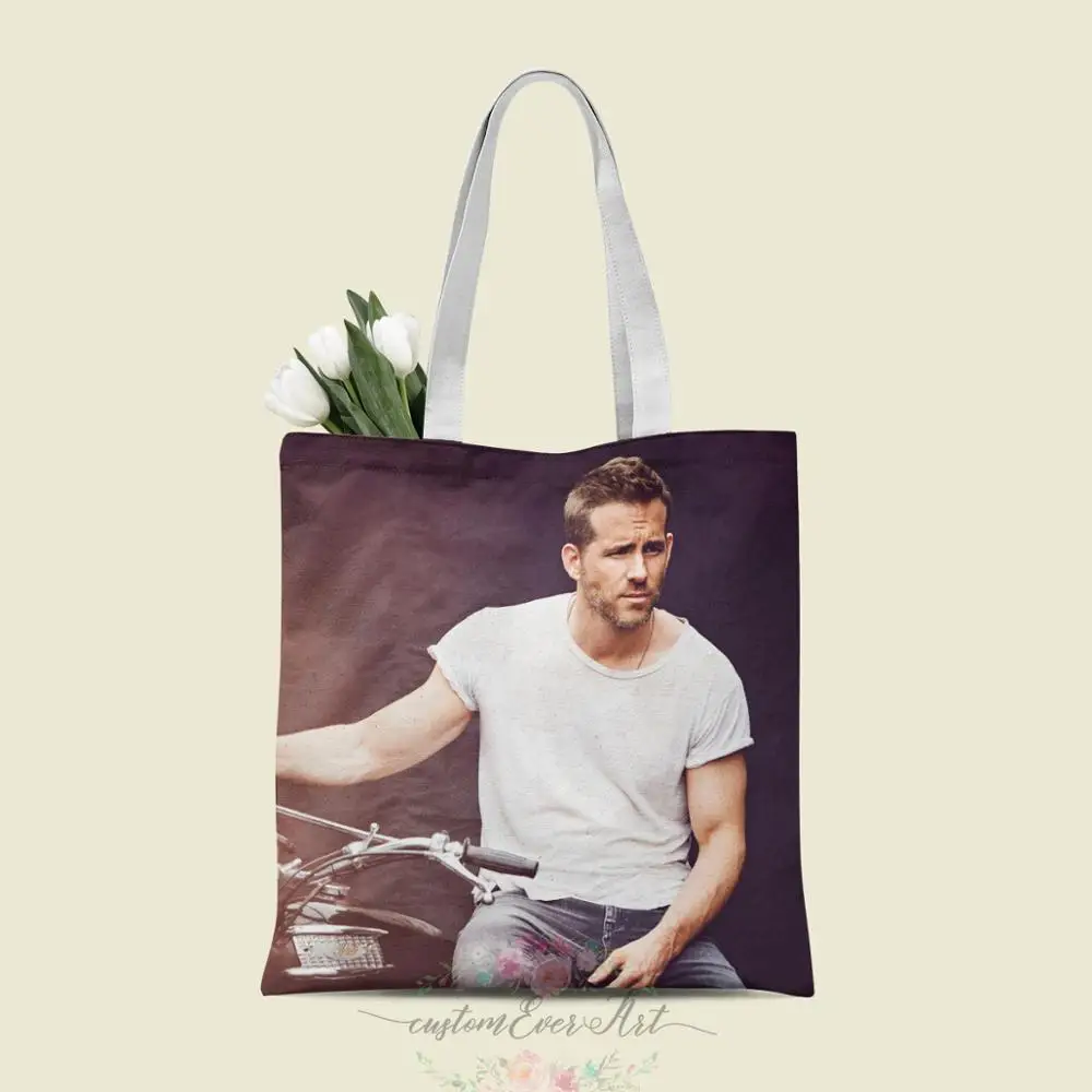 

Ryan Reynolds tote bag custom canvas tote bags for women for teacher Birthday Bags Gift Bag personalized gifts