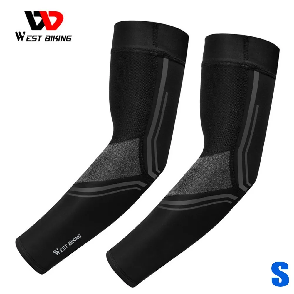 

WEST BIKING 1 Pair Arm Sleeve UV Sun Protection Summer Ice Cool Sleeve Quick Cooling Optional Size High Elastic