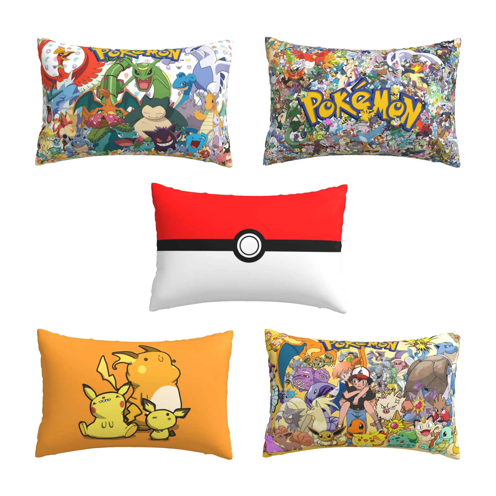 

Anime Pokemon Pillowcase Throw Pillow Cushion Cover for Home Decorative Sleeping Pillow Sofa backrest office