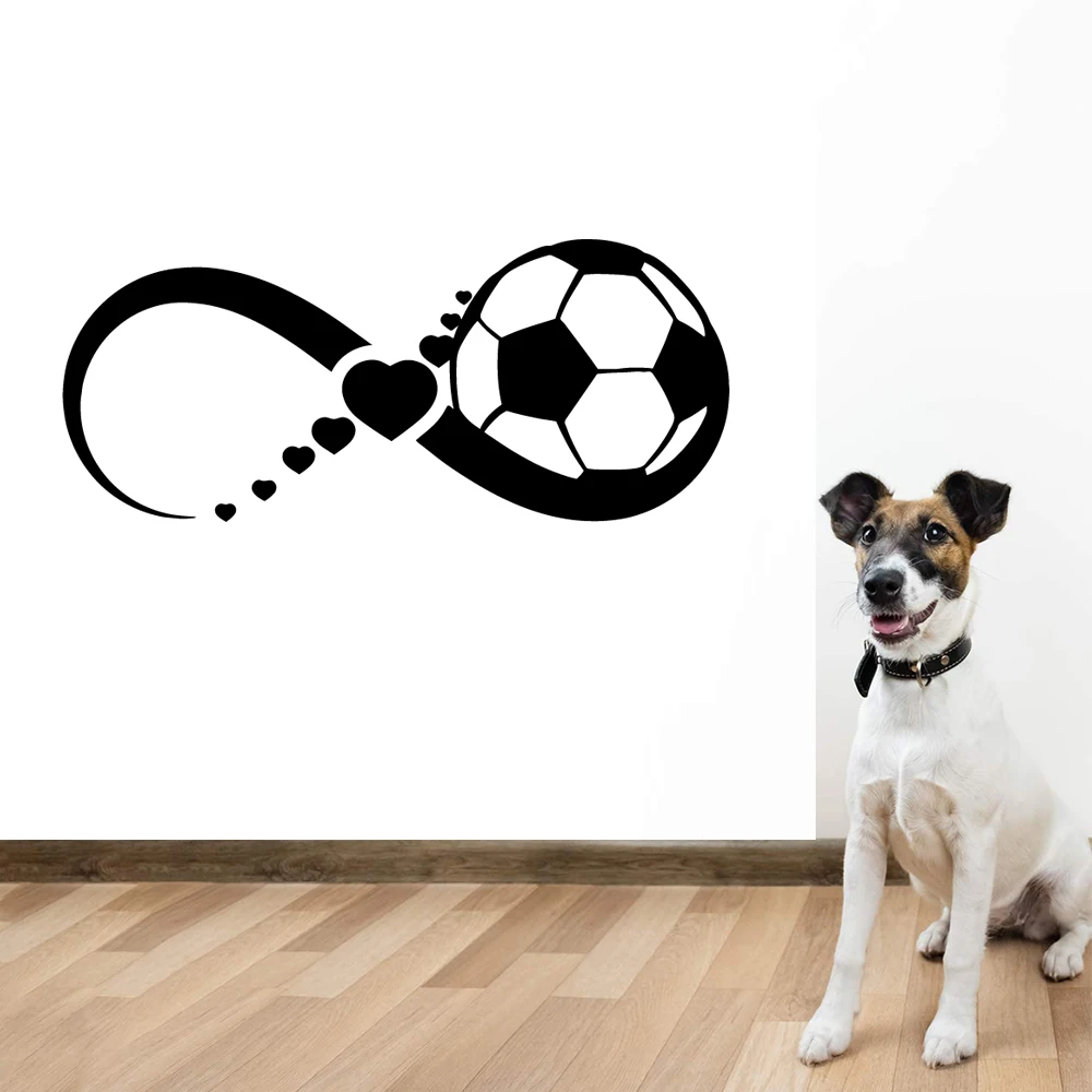 Бесплатная доставка виниловые настенные Стикеры для футбола домашний декор Stikers