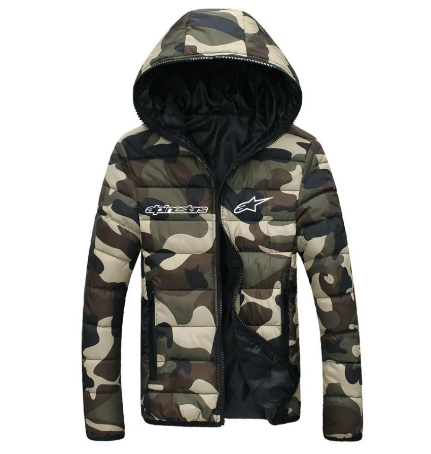 

Alpinestars 2021 New Brand High Street Cotton Winter High Quality Jackets Coats Pocket Zipper Loose Male Tops Padded Hoodies PP1