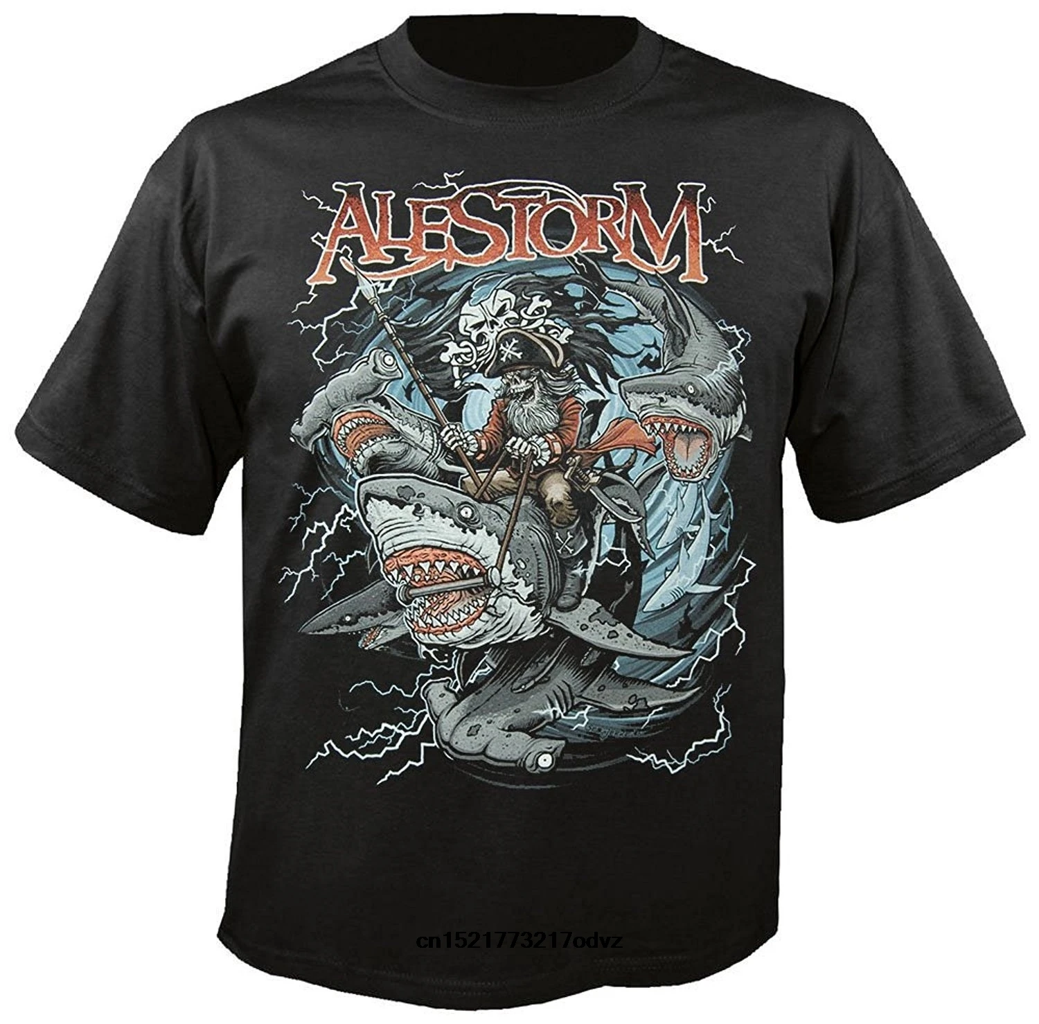Мужская футболка персонализированные s ALESTORM акулы Ahoy Хлопок Панк забавная