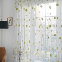 tulle for living room on the window curtain kitchen bedroom filament modern short screen sheer curtains blinds drapes dandelion