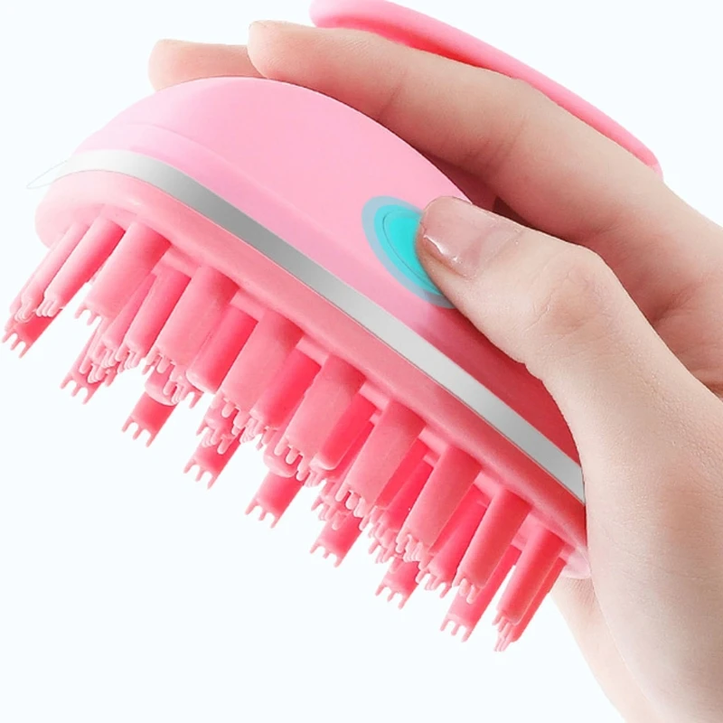 

Hair Scalp Massager Shampoo Brush, Scalp Brush Hair Scrubber for Shower, Rechargeable Head Massager Stress Relax,Pink