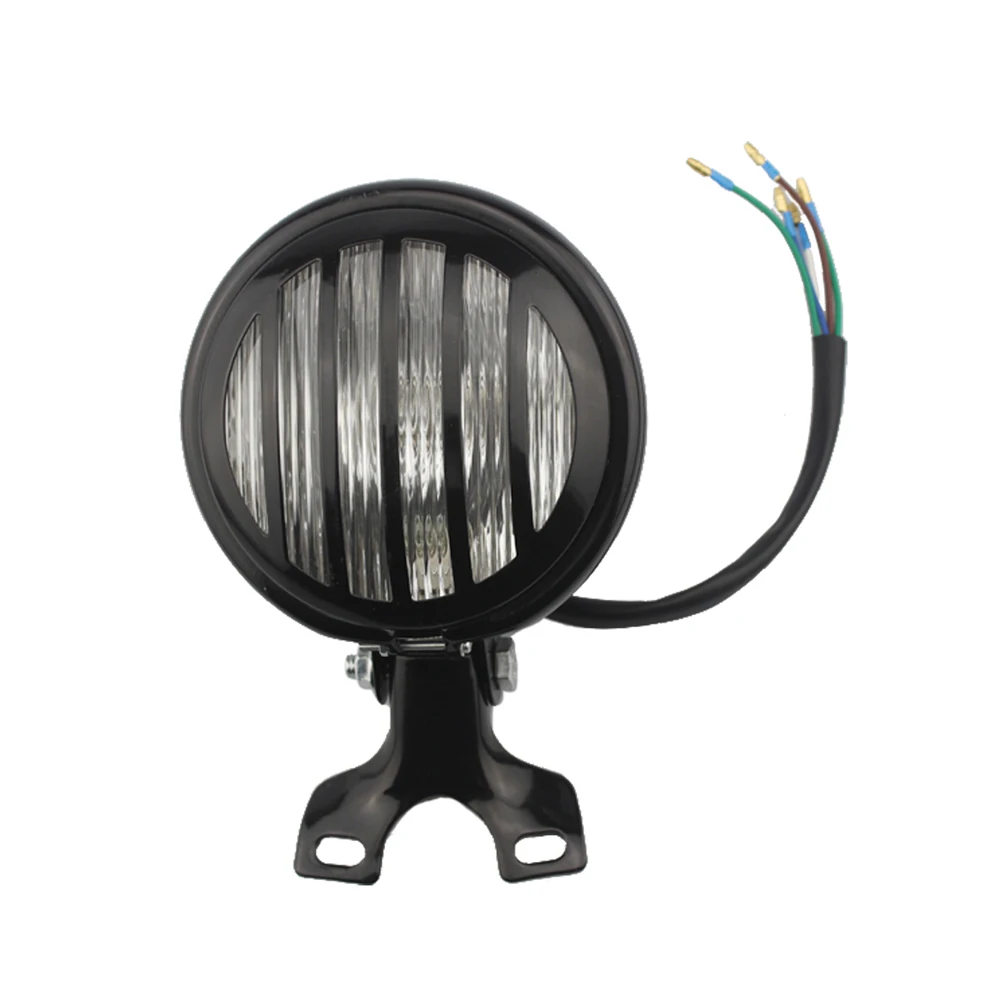 

5.3'' 35W Universal Motorcycle Headlight Auxiliary Fog Light Black High Low Beam Motorbike Touring Chopper Front Head Lamp