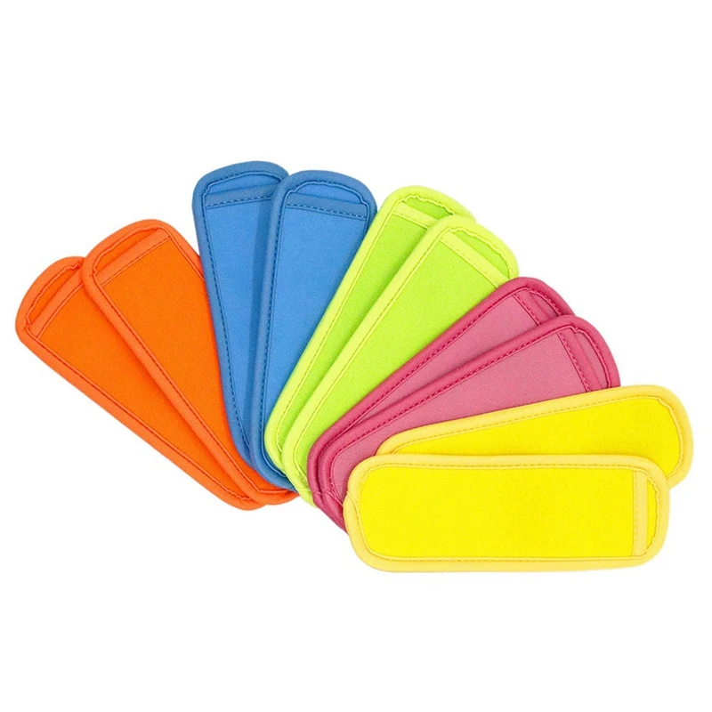

10 Pcs Reusable Freezer Popsicle Sleeve Popsicle Cover Eat Ice Antifreeze Cover Ice Bar Insulation Cover Multicolor
