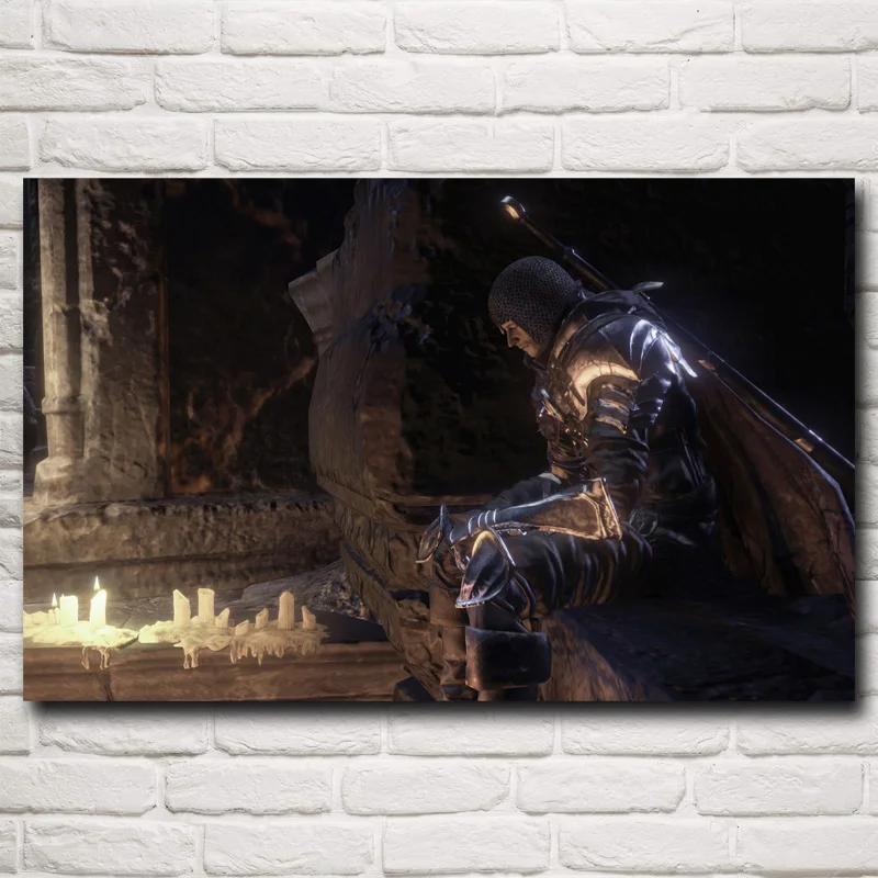 Dark Souls видео постеры с сюжетами игр и принтами шелковые картины для настенные
