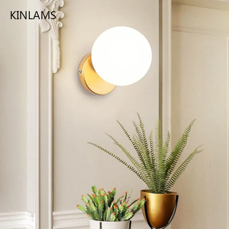 Потолочный Настенный светильник Минималистичная люстра со стеклянными шариками