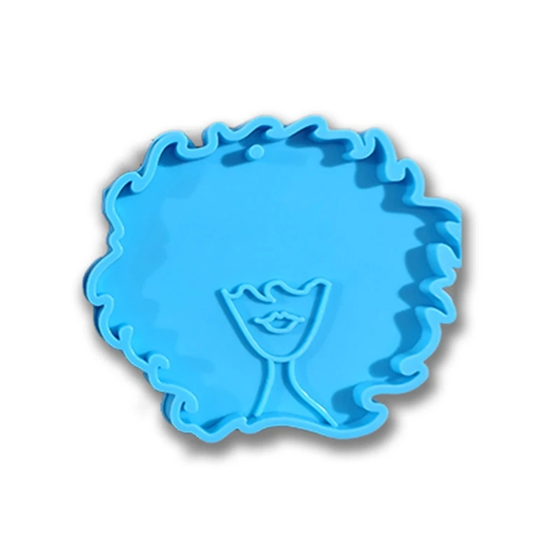 Человеческая голова серии эпоксидная смола форма брелок подвеска силиконовая