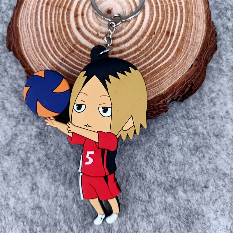 Anime Haikyuu PVC Keychain Hinata Oikawa Tooru Figure Pendant Key Chain Volleyball Boy Ring Fans Collection Holder Gift | Украшения и