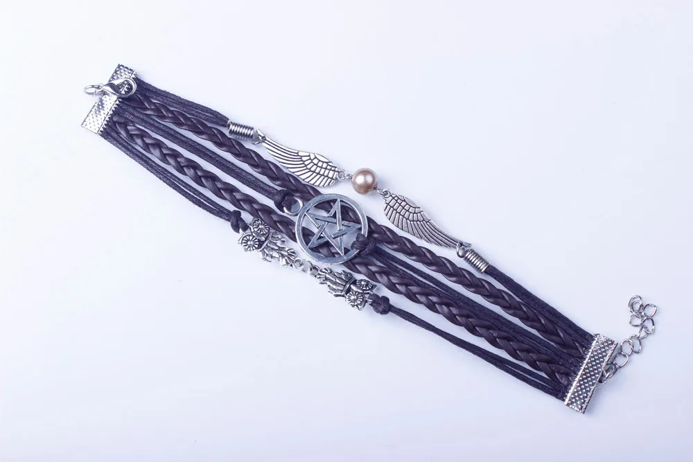 2020 Висячие крылья Мечта Бесконечность браслет звено браслеты амулеты ретро тон